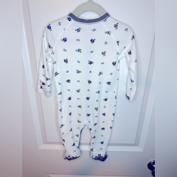 Polo Ralph Lauren Baby Boy Polo Bear Cotton Footed Coverall Size 6M - Picture 3 of 5